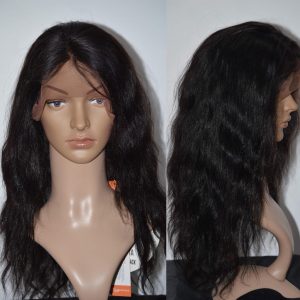Human Hair Wig Natural Black