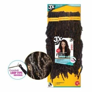 3x  Pre Stretch Neo Dread Locs 18"