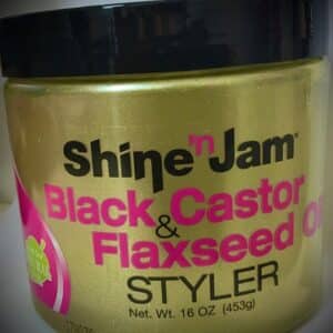 SHINE N JAM BLACK CASTOR AND FLAXSEED GEL 907g