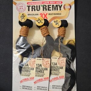 Tru Remy 3x Brazilian Multi Bundle 100% Unprocessed Human Hair