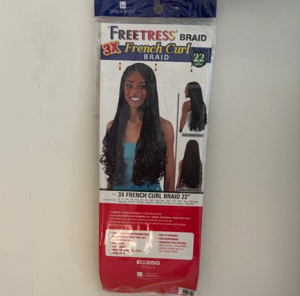 Freetress 3x French Curl braids 22 " - Image 2