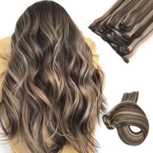Clip in Hair Extensions 7pcs 70g Set